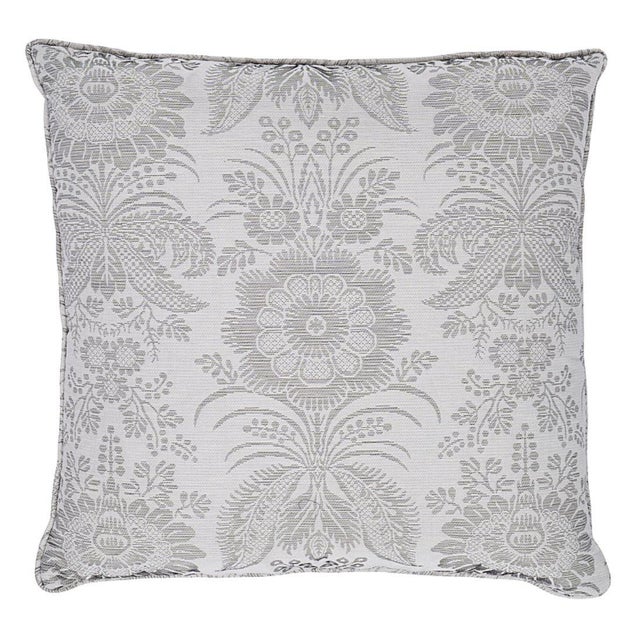 This pillow features Greta with a self welt finish. A beautiful mid-scale floral with the look of a damask, Greta has an...