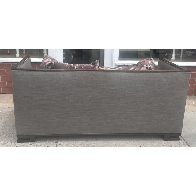 Modern Handsome Modern Robert Marinelli Sofa High Back Settee For Sale - Image 3 of 10