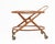 Cesare Lacca Cesare Lacca Italian Mid-Century Oval Teak and Brass Serving Trolley Bar Cart For Sale - Image 4 of 12