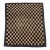 Tibetan Black and Tan Checkered Rug, 3' 5" X 2' 8" For Sale