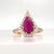 Discover the allure of modern elegance with our exquisite Ruby and Diamond Ring. This captivating piece, set in 18K yellow...