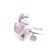 14k White Gold and Cubic Zirconia Matching Ring and Earring Set This elegant jewelry set features a wide-band ring and...