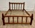 Brown Vintage Full Size Mission Arts and Crafts Rustic Style Slat Bed For Sale - Image 8 of 12