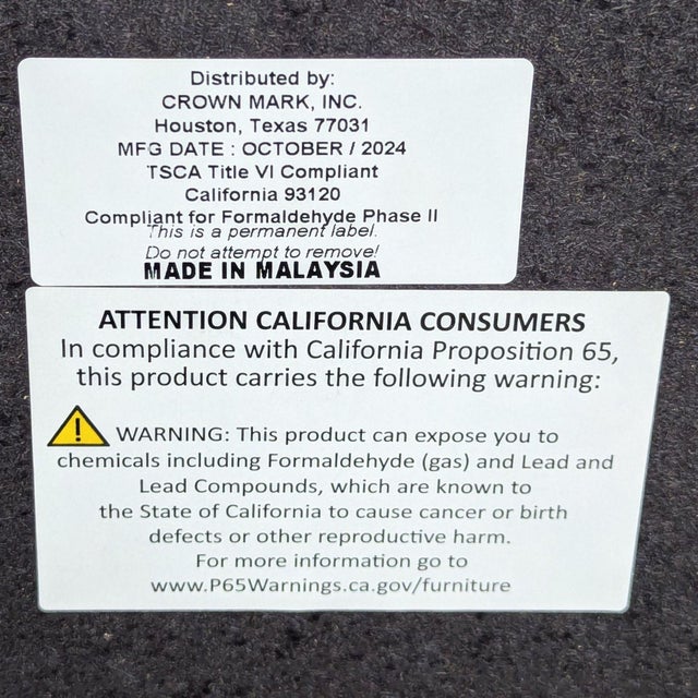 Crown Mark 6-Drawer Rustic Wood Dresser With Modern Black Handles For Sale - Image 11 of 11