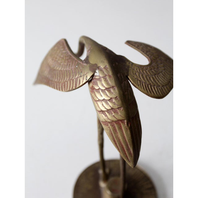 Mid Century Brass Bird Figures For Sale - Image 9 of 11