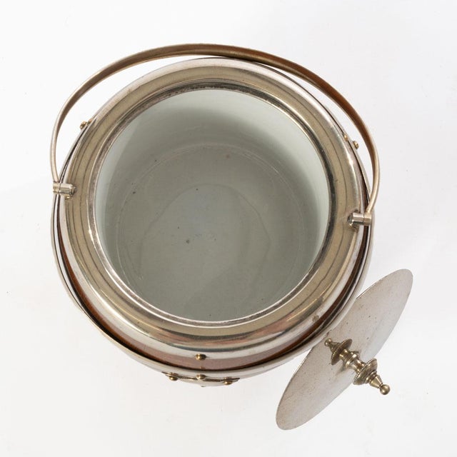 English Antique English Oak Biscuit Barrel For Sale - Image 3 of 12