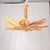 Wood Vintage Rattan Leaf Chandelier For Sale - Image 7 of 11