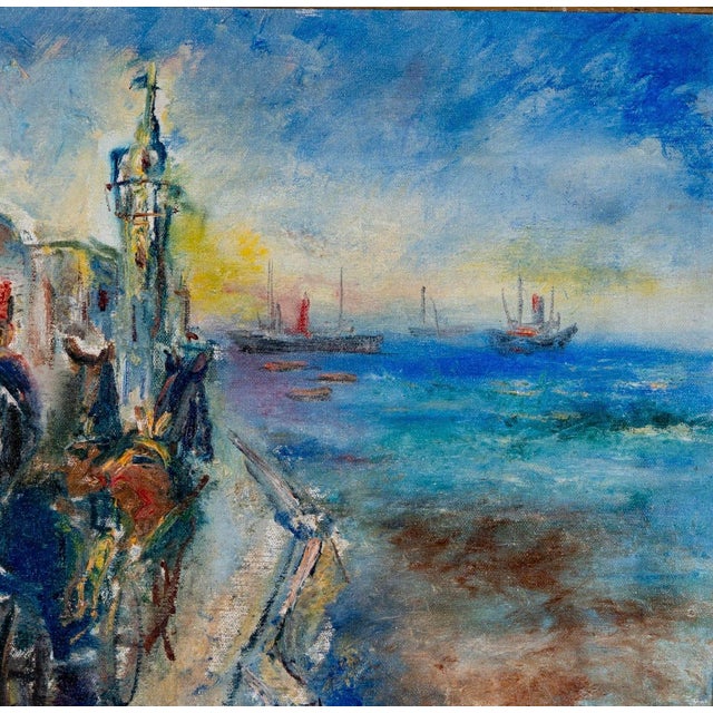Mid 20th Century Original Moses Matusovski Expressionist Oil Painting For Sale - Image 5 of 8