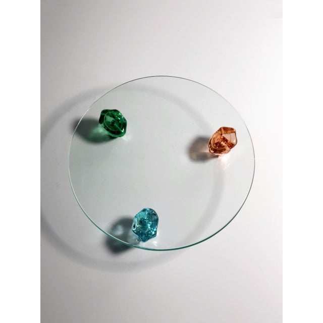 Postmodern Murano Glass Serving Plate, 1990s For Sale - Image 4 of 6