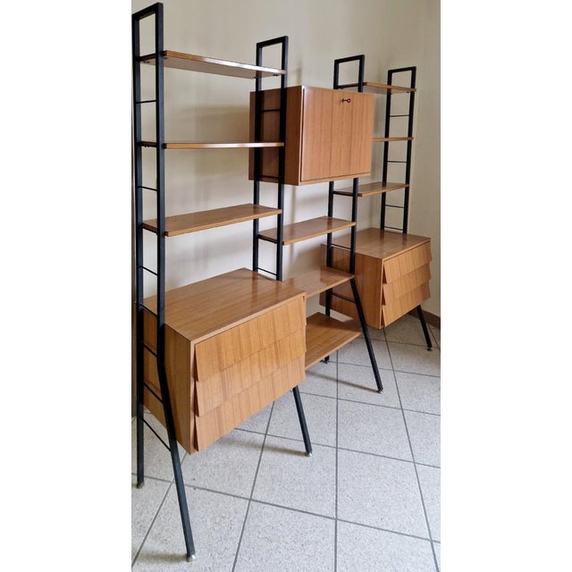 Vintage Formica Modular Bookcase, 1960s For Sale - Image 4 of 18