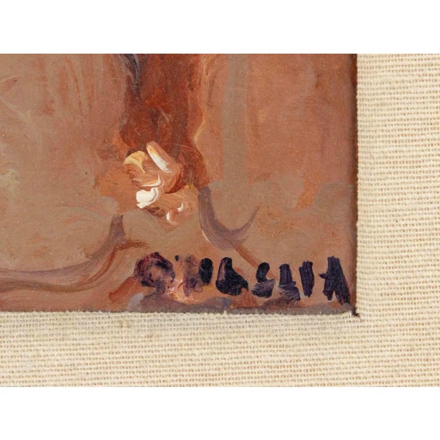 Modern Carlo Quaglia, View of the Roman Countryside, Oil Painting, Mid-20th Century, Framed For Sale - Image 3 of 5