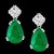 GIA Certified 11 Ct Pear Cut COLOMBIAN Emerald & 1 Ct Each Diamond Drop Earrings For Sale - Image 17 of 18