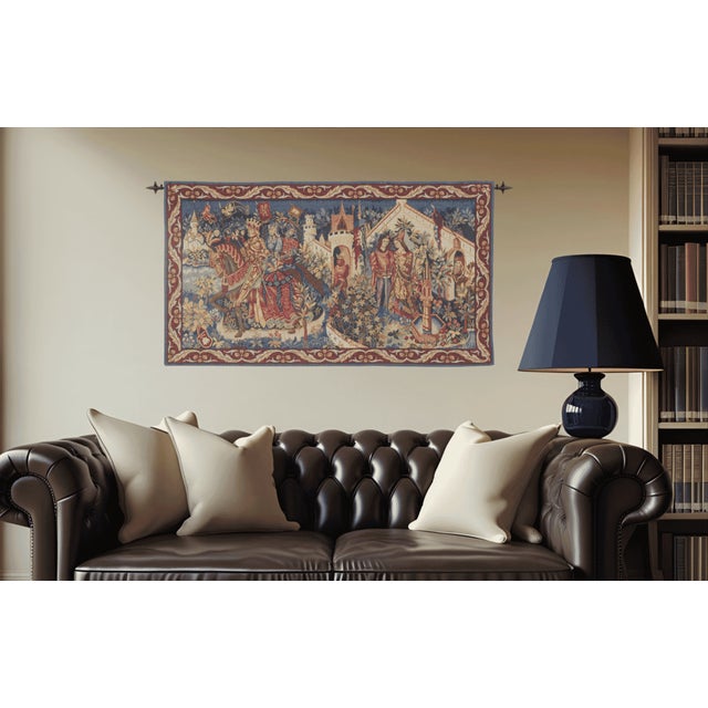 This tapestry captures the spirit of the legend of King Arthur, thought to have lived in Britain in the 5th or 6th...