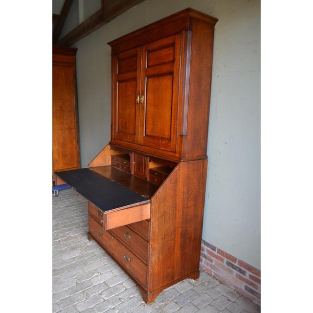 Antique Oak Top Desk, Secretary For Sale - Image 9 of 13
