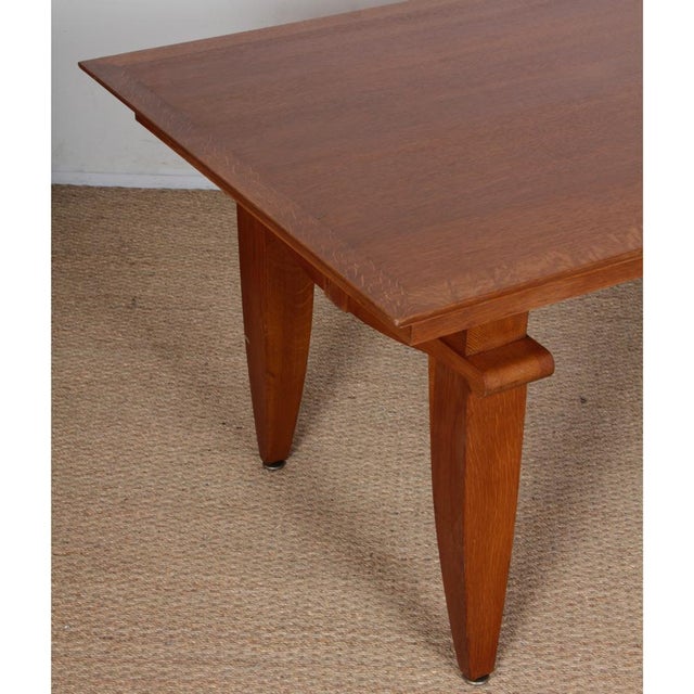 French Oak Dining Table, 1940s For Sale - Image 4 of 8