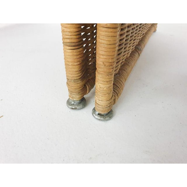 Vintage Wicker Nightstands, France, 1960s, Set of 2 For Sale - Image 10 of 11