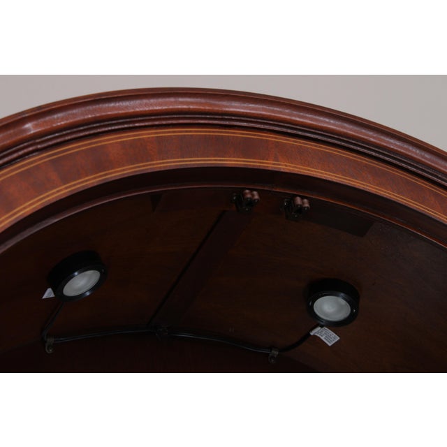 1990s Baker Historic Charleston Dome Top Mahogany China Cabinet For Sale - Image 5 of 18
