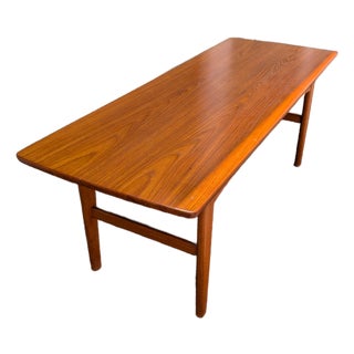 Vintage Danish Modern Niels Bach Teak Elevator Coffee Dining Table Made in Denmark For Sale