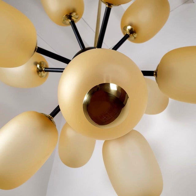 1990s Large Murano Glass Sputnik Chandelier For Sale - Image 14 of 15