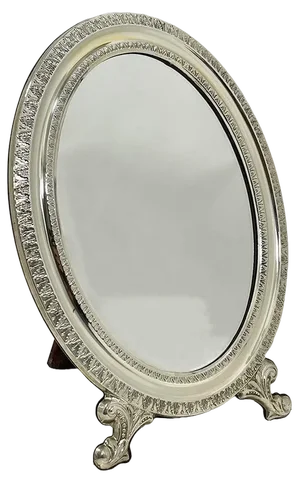 Italian Silver Table Mirror by Livi Giancarlo, 1960s