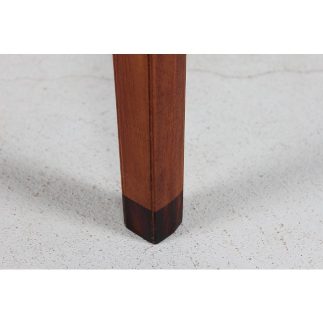 Large Round Dining Table Mahogany by Ole Wanscher for A. J. Iversen, Denmark, 1950s For Sale - Image 17 of 18