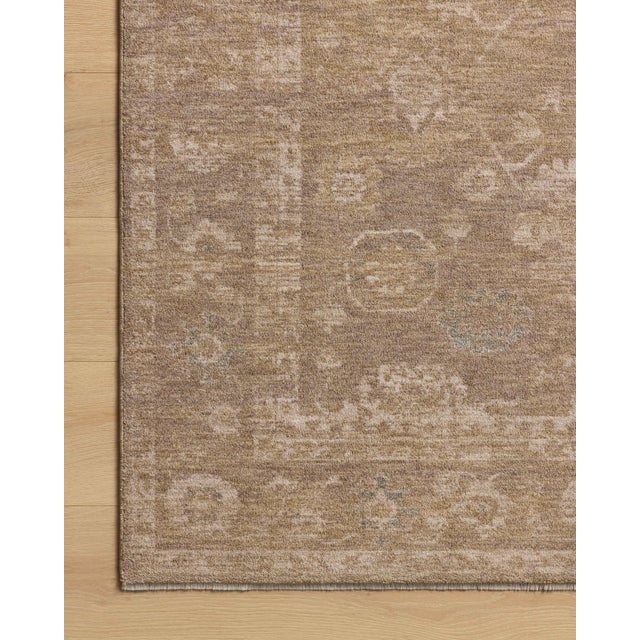 Loloi Rugs Chris Loves Julia x Loloi Louisa Taupe / Gold 2'-7" x 12'-0" Runner Rug For Sale - Image 4 of 5