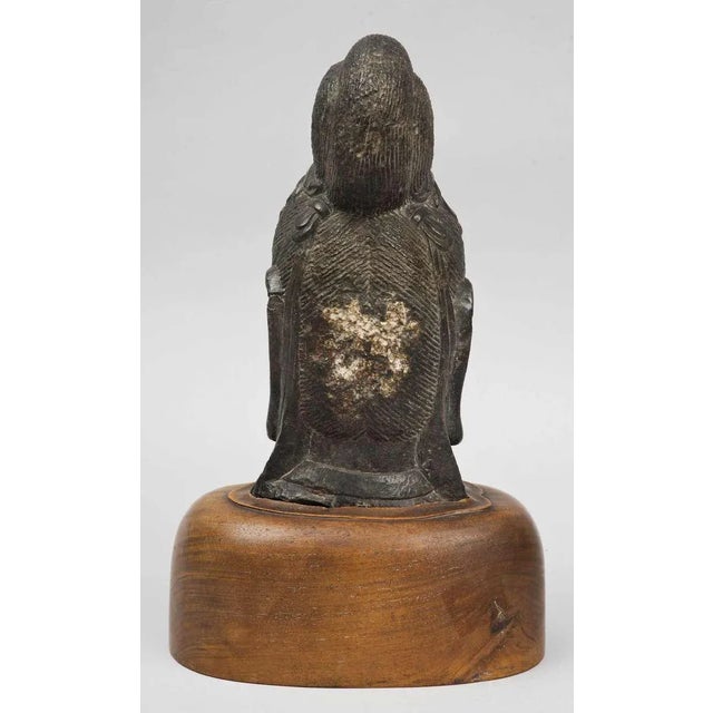 Brown Southeast Asian Bust of Bodhisattva For Sale - Image 8 of 9