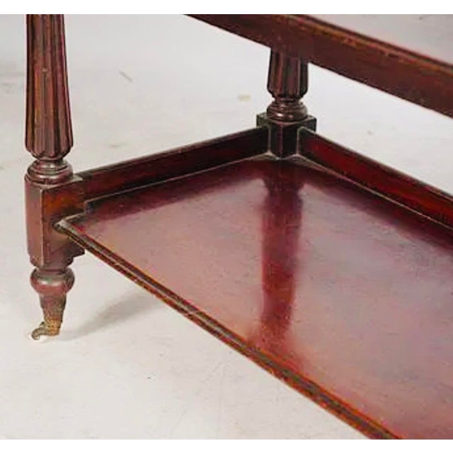 19th-Century English Regency Mahogany Three-Tier Butler’s Trolley Étagère For Sale In Los Angeles - Image 6 of 6