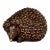 Rare Nymphenburg Hedgehog Figurine by Louise Terletzki-Scherf - Mid Century Plum Glaze With Gilded Spines For Sale