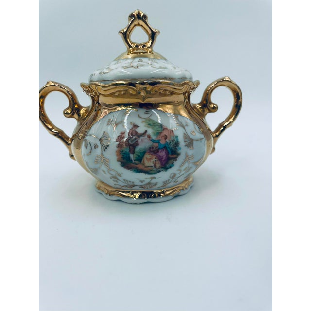 Italian Porcelain Sugar Bowl, 1969 For Sale - Image 9 of 13