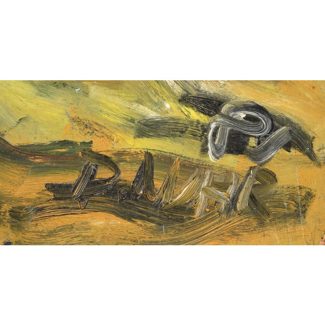 Modern Dieter Nuhr, Thunderstorm at Sea, 1985, Large Acrylic Painting For Sale - Image 3 of 9