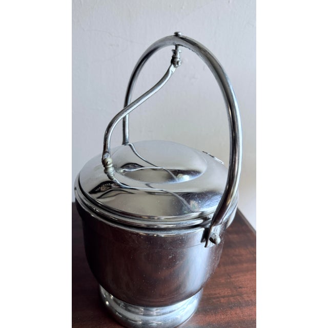 1960s Vintage Mid-Century Shelton-WareChrome Ice Pail, 1960s For Sale - Image 5 of 12