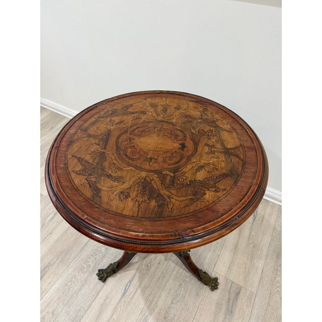 1920s The Antique French Empire Side Table From 1920"s For Sale - Image 5 of 9
