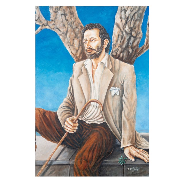 Agnelli, 2000, Oil Picture on Canvas, Framed For Sale