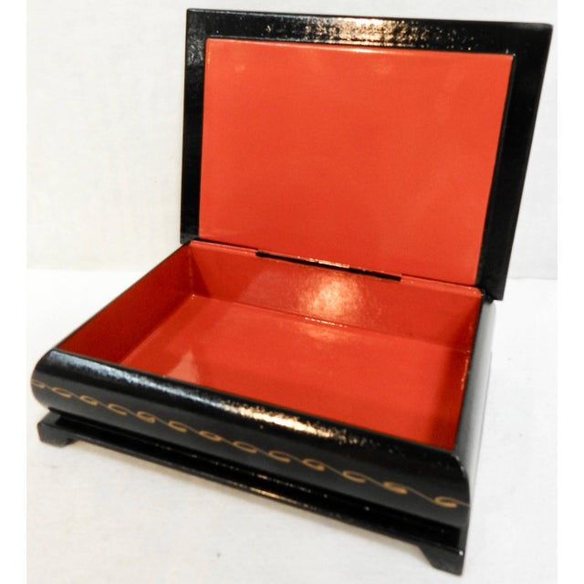 Wood Russian Lacquer Box With the Annunciation Cathedral For Sale - Image 7 of 10