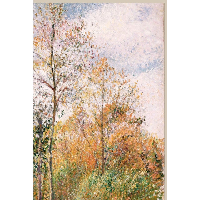 Paper Vintage French Impressionist Art Print – Golden Autumn Trees by Pissarro, 18" X 24" For Sale - Image 7 of 10