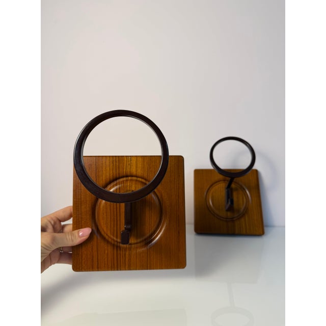 Wall Hooks in Teak by Sudbrock, Set of 2 For Sale - Image 4 of 11