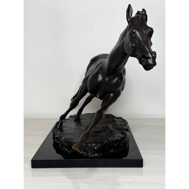 Enzo Plazzotta Galloping Horse Bronze Sculpture – Limited Edition 6/9 – Signed, Museum-Quality For Sale - Image 13 of 18