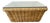 Vintage 1980s Woven Rattan / Reed Square Coffee Table McGuire Style For Sale