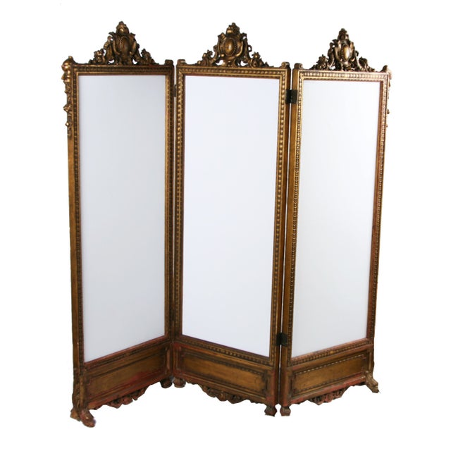 Antique French Screen Circa 1880 For Sale