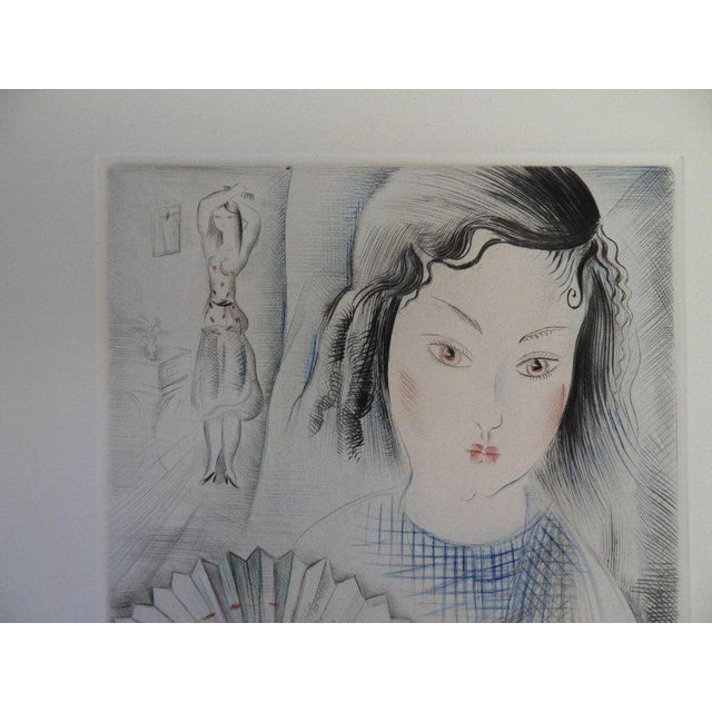 Emilia "Mily" Possoz (1888-1967) Young Girl with a Fan Original etching and aquatint Signed in pencil Limited edition of...