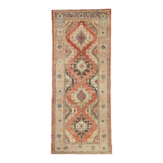 Vintage Turkish Oushak Rug - 04'09 X 11'03 For Sale
