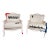 Pair of Bespoke Jimmie Martin Hand-Painted White Leather Graffiti Armchairs For Sale