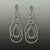 Contemporary Late 20th Century Pair of Stunning 18k DIamond Earrings For Sale - Image 3 of 3