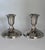 Vintage Silver Plated Art Deco Style Taper Candle Holders - A Pair For Sale In Seattle - Image 6 of 13