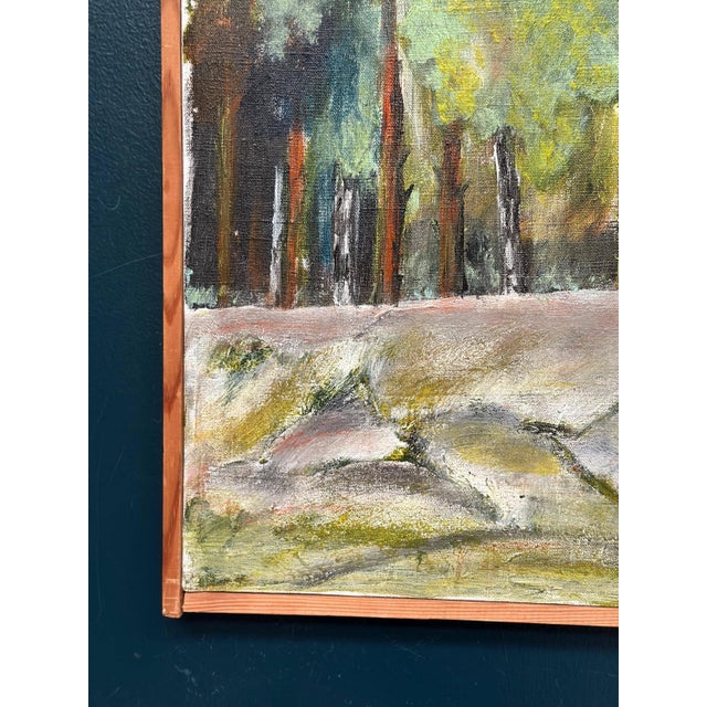 Kit, Stugan I Skogsbrynet, 1950s, Oil Painting on Canvas, Framed For Sale - Image 10 of 18