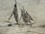 Black 1920s Pair of Signed j.p. Benson Maritime Sailing Ship Etchings in Burl Wood Frames For Sale - Image 8 of 13