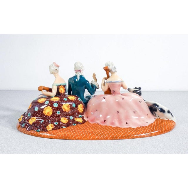 Ceramic Musician Sculpture Group from Mica, 1950s For Sale - Image 11 of 18