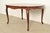 Kindel Furniture Kindel Furniture French Provincial Louis XV Carved Cherry Wood Extension Dining Table, Newly Refinished For Sale - Image 4 of 16