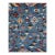 Blue & Lavender Tribal Kazak Hand-Knotted Wool Area Rug - 8'1" X 9'9" For Sale